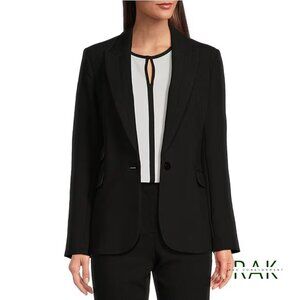KARL LAGERFELD PARIS Black Single-Button Notch Lapel Blazer | US 6 | $159 NWOT